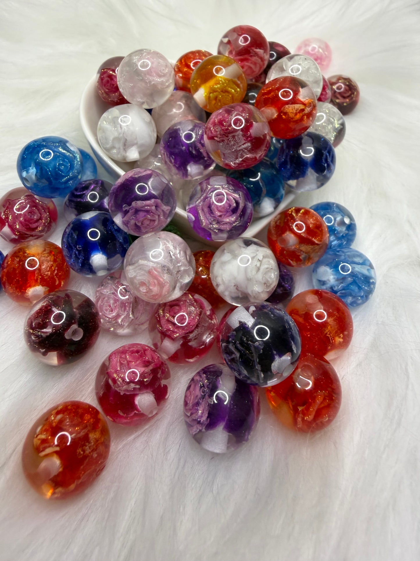 Rose Sparkles Bead
